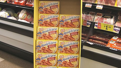 Oscar Mayer Ready to Serve Bacon Shipper