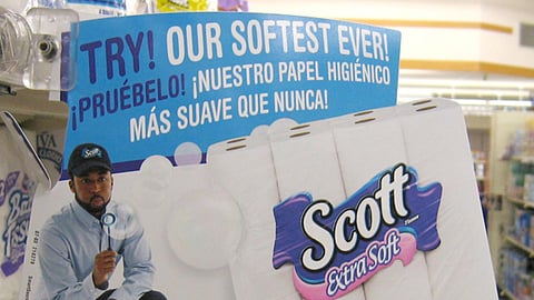 Scott Extra Soft Shelf Talker