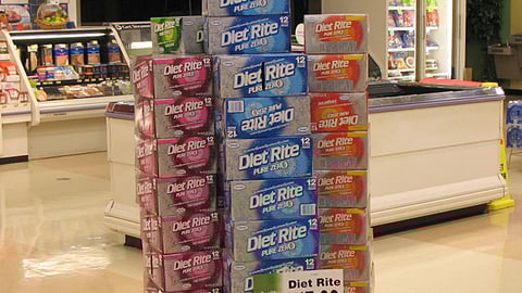 Diet Rite Case Stack 
