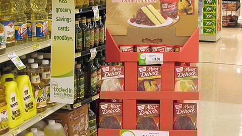 Duncan Hines Cake Mix Shipper