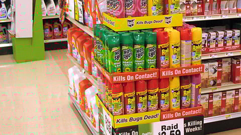 Raid, Hot Shot Insecticides Cut Cases