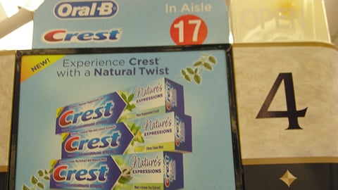 Crest/Oral-B Checkout Sign