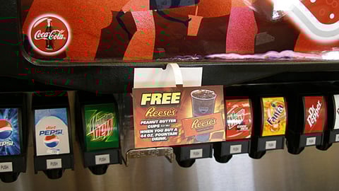 Free Reese's with Drink Purchase Wobbler 