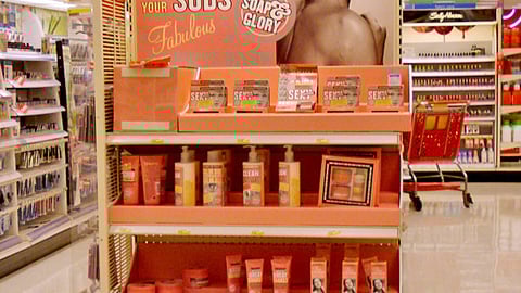 Target Soap & Glory Endcap