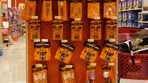 Target  'Scream for Savings' Endcap