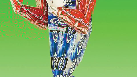 Bud Football Packaging Structure