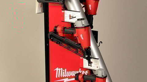 Milwaukee Nail Gun Display