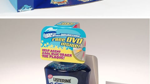 Listerine Agent Cool Blue PDQ Tray/Bonus Pack