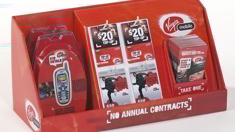 Virgin Mobile Shelf Tray