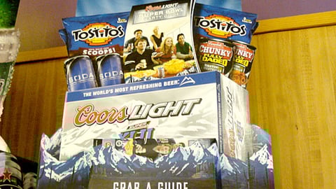 Coors Light Super Bowl Case Card