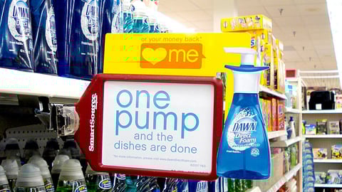 Dawn 'Love Me' Guarantee Shelf Talker