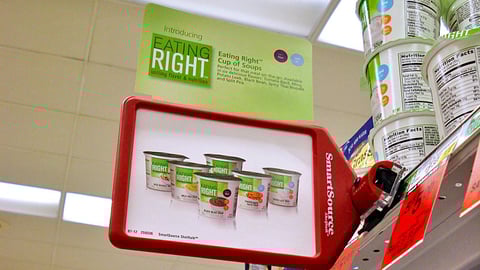 Safeway Eating Right Soup Shelf Talker