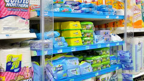 Kmart Moist Wipes In-Line Shelf