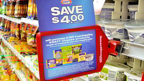 Kraft Cheese Rebate Shelf Talker