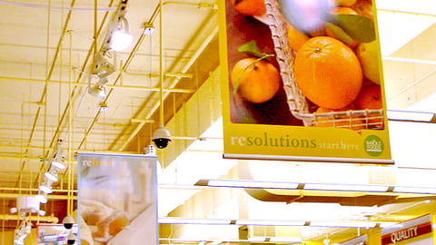 Whole Foods 'ReSolutions' Ceiling Banners