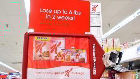 Special K Challenge Shelf Talker