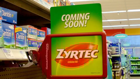Zyrtec 'Coming Soon' Shelf Talker
