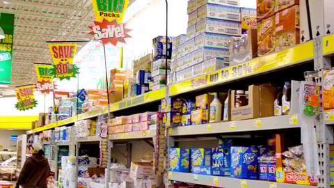 Food 4 Less 'Big Packs' Savings Wall