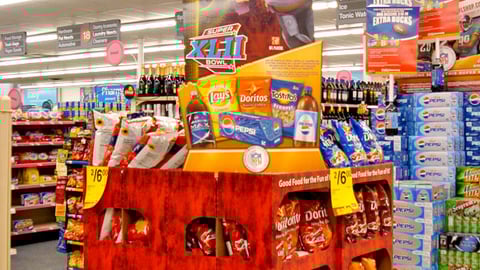 PepsiCo Super Bowl Pallet Display