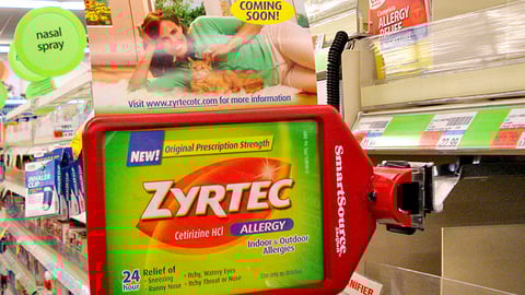 Zyrtec 'Coming Soon' Shelf Talker
