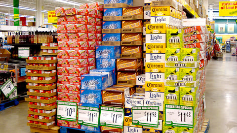 Food 4 Less Mexican Beer Merchandising