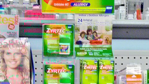 Zyrtec Counter Display