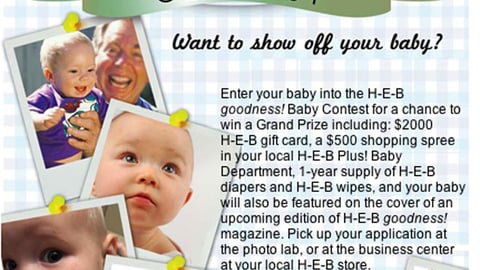 H-E-B Baby Contest Feature
