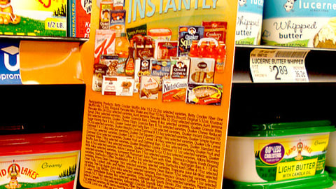 Safeway Breakfast Rebate Shelf Marker