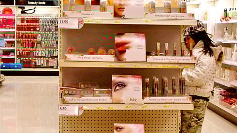 Target Revlon Cosmetics Endcap