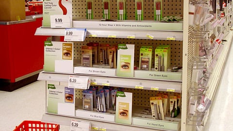 Target TLC Cosmetics Endcap