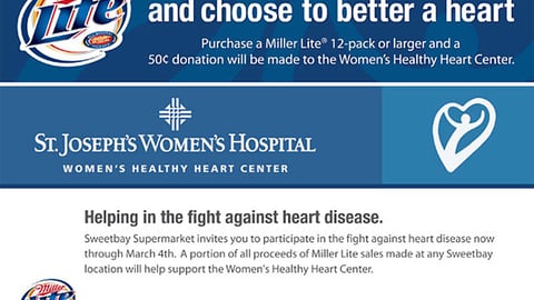 Sweetbay, Miller Lite Healthy Heart Feature