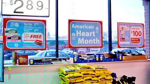 CVS Heart Month Window Clings