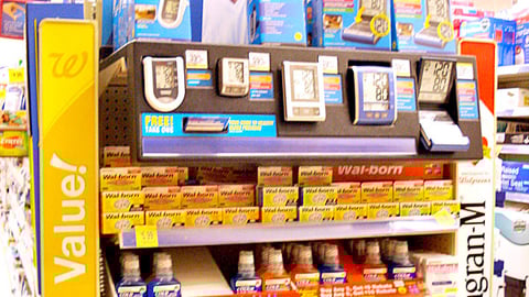 Walgreens Homedics Heart Care Endcap