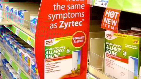 CVS Zyrtec Comparison Violator