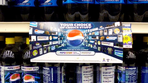 Pepsi Stuff Shelf Sign