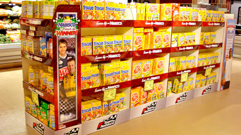 Nabisco 'Team Up' NASCAR Floorstands