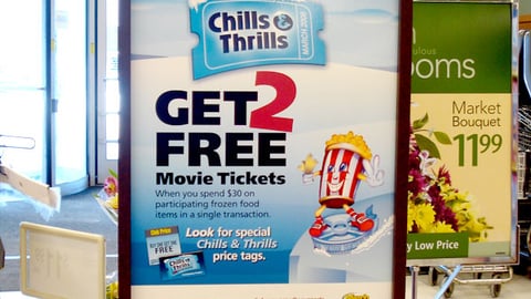 Dominick's 'Chills & Thrills' Sign