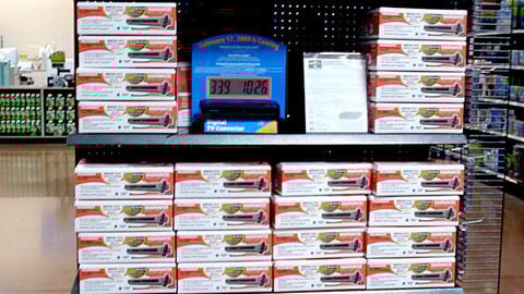 Wal-Mart Digital Countdown Clock Endcap