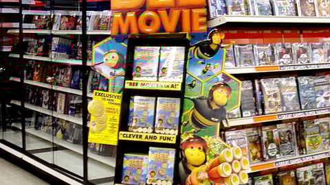 "Bee Movie" DVD Kmart Floorstand