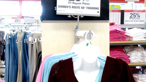 Kmart 'Style Showoff' Apparel Rack Header