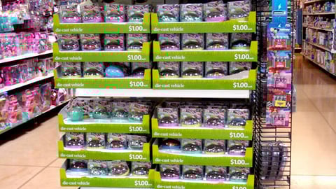 Wal-Mart Die-Cast Car Easter Endcap