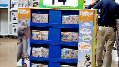 Wal-Mart "Horton" Movie Money Pallet