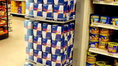 Red Bull Four-Pack Floorstand