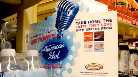 Coca-Cola "Idol" Shelf Talker