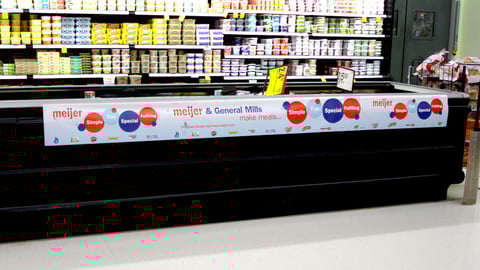 Meijer, General Mills Cooler Banner