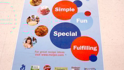 Meijer, General Mills 'Make Meals' Floor Cling