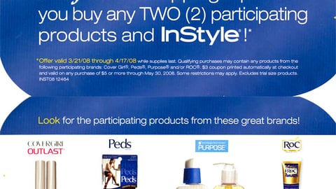 Walgreens "InStyle" Rebate Flyer