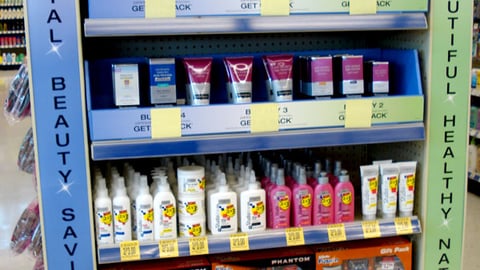 Walgreens J&J Beauty Savings Endcap