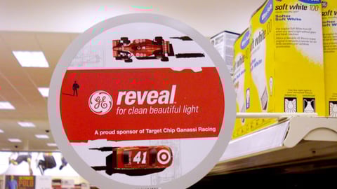 Target Racing GE Reveal Shelf Sign