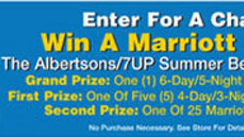Albertsons 7 Up Marriott Vacation Feature